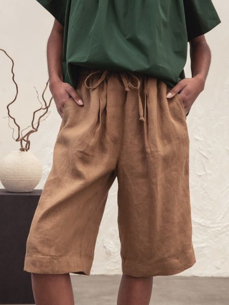 Kris Transformed Linen Pants 2 in 1