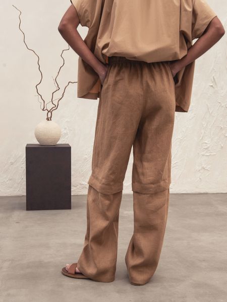 Kris Transformed Linen Pants 2 in 1