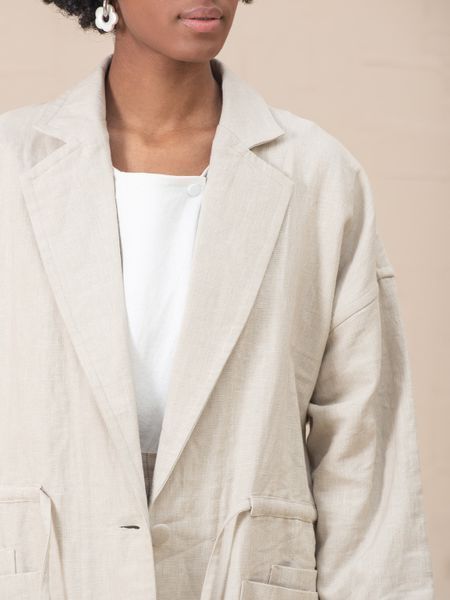 Victor Drawstring Waist Coat&nbsp;